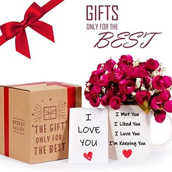 Breezy Valley I Love You Gifts for Her Wife Girlfriend Mug, Valentine's Day Gift - Picture 4 of 6